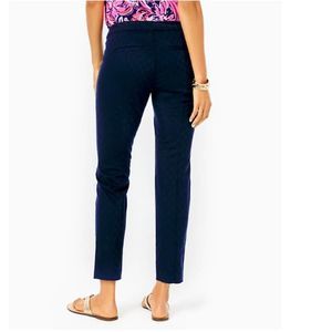 Lilly Pulitizer 29" Kelly Textured Ankle Length Skinny Pant-Size 00